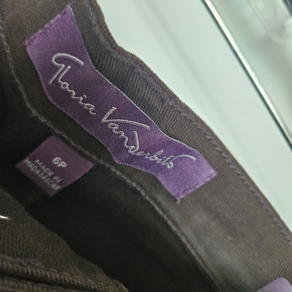 NWT Womens 6P gloria vanderbilt slimming Brown Jeans - Picture 6 of 11